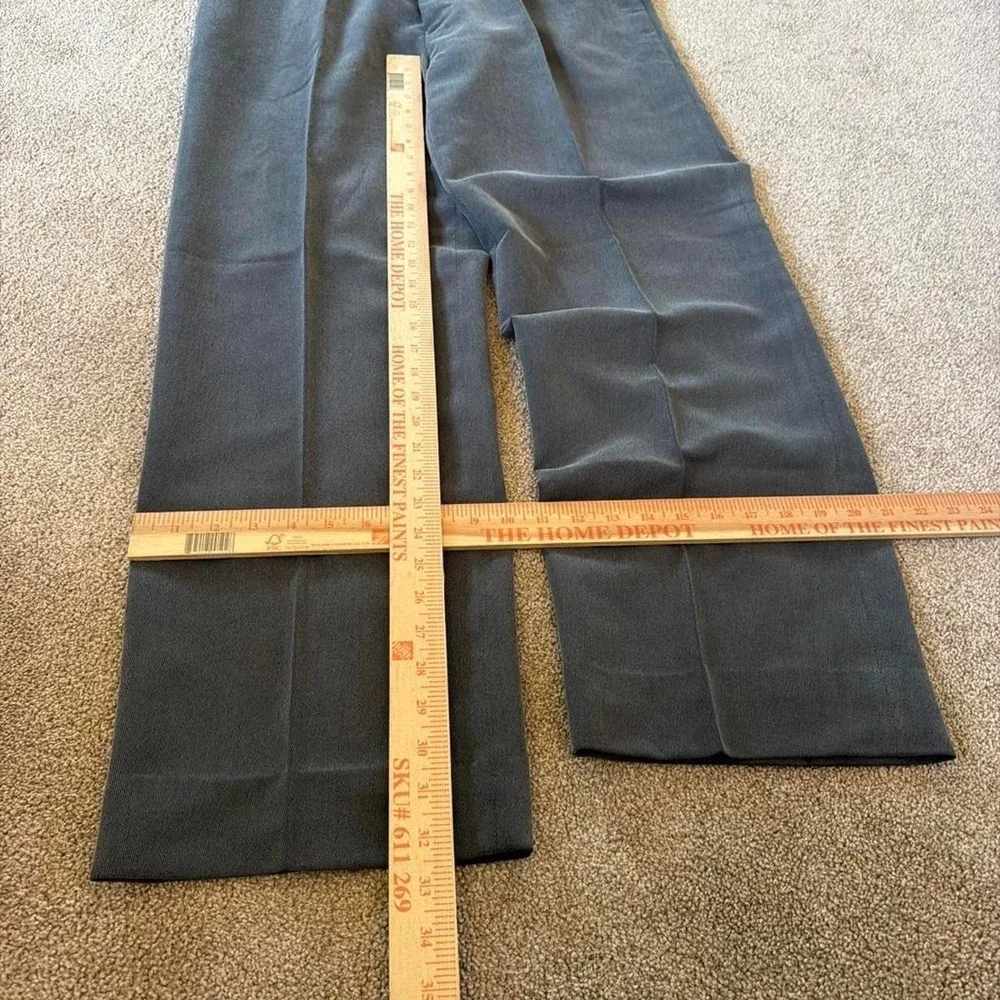 36x32 Grey Pleated Baggy Wide Leg Dress Pants Y2K Grunge 2000s Vintage